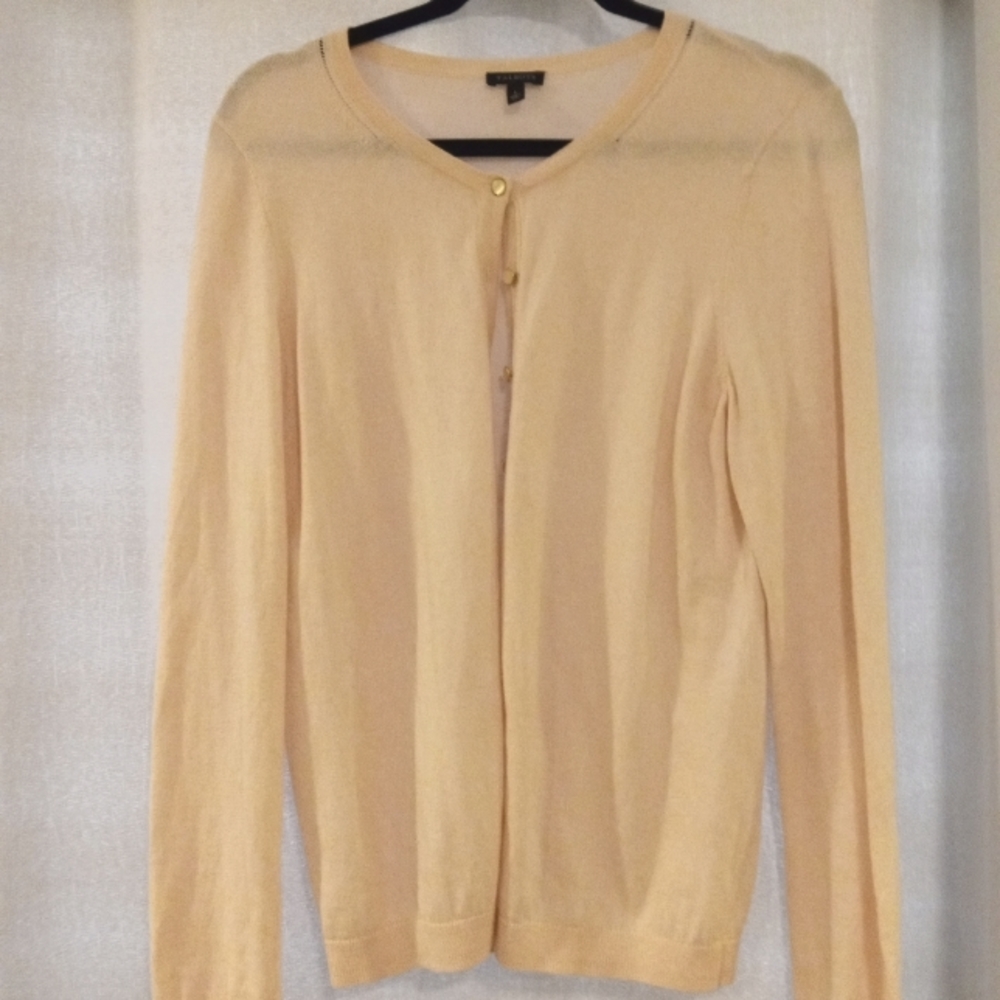 Talbot's Blush Pink button up Cardigan